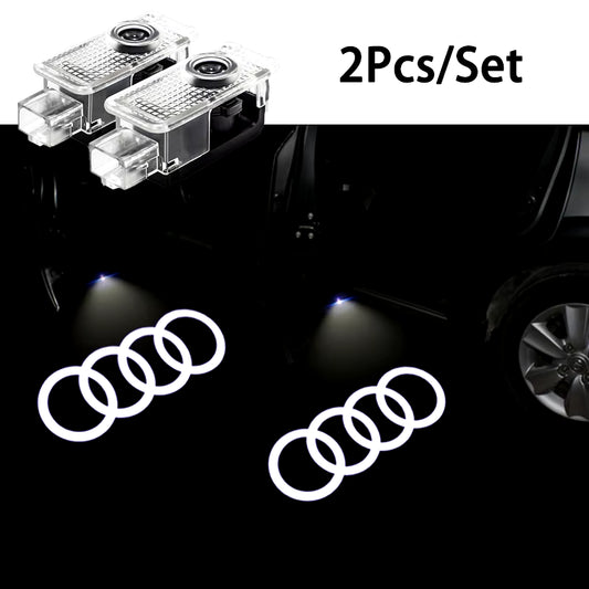 Car Door Wireless Welcome Light LED HD Projector Lamp Decoration for  Sline A1 A3 A4 B8 B7 A5 A6 C7 A7 A8 B9 B6 C6 Q2 Q3 Q5