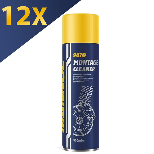 12X500Ml MANNOL BRAKE/CLUTCH CLEANER AEROSOL SPRAY PROFESSIONAL DEGREASER