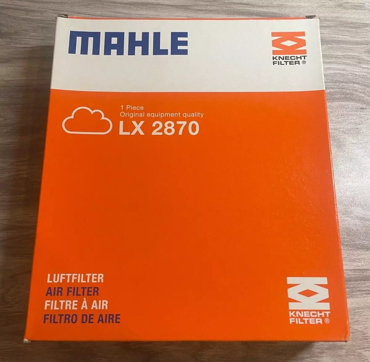 Mahle Knecht Air Filter, LX2870, Toyota/Lexus