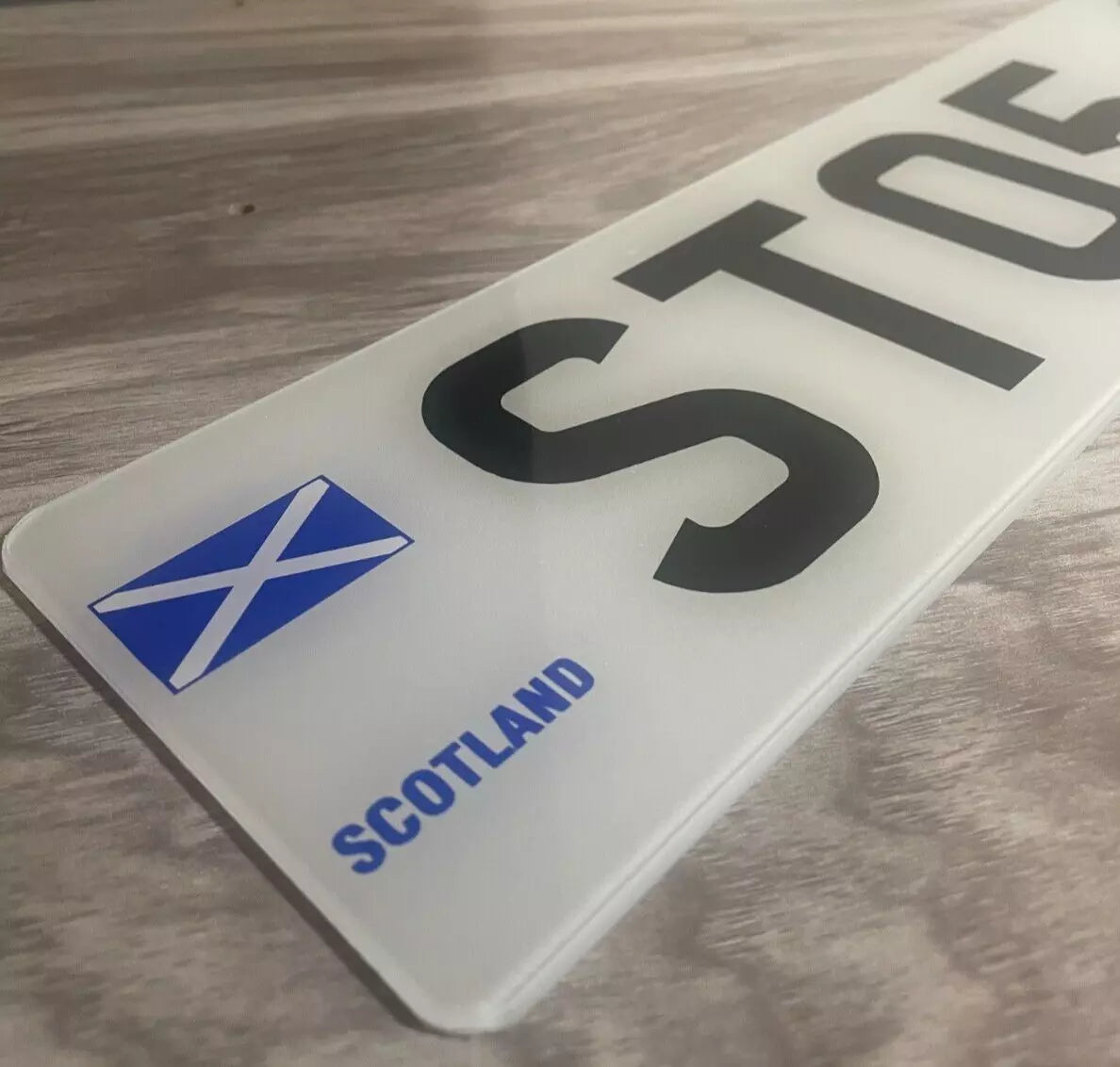 Standard Printed Number Plates, Pair, UK Road Legal