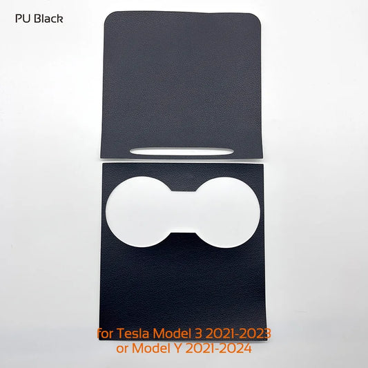 For Tesla Model 3 Highland Y Juniper 2021-2025 PU Center Console Protector Cover Central Control Panel Sticker Film Accessories