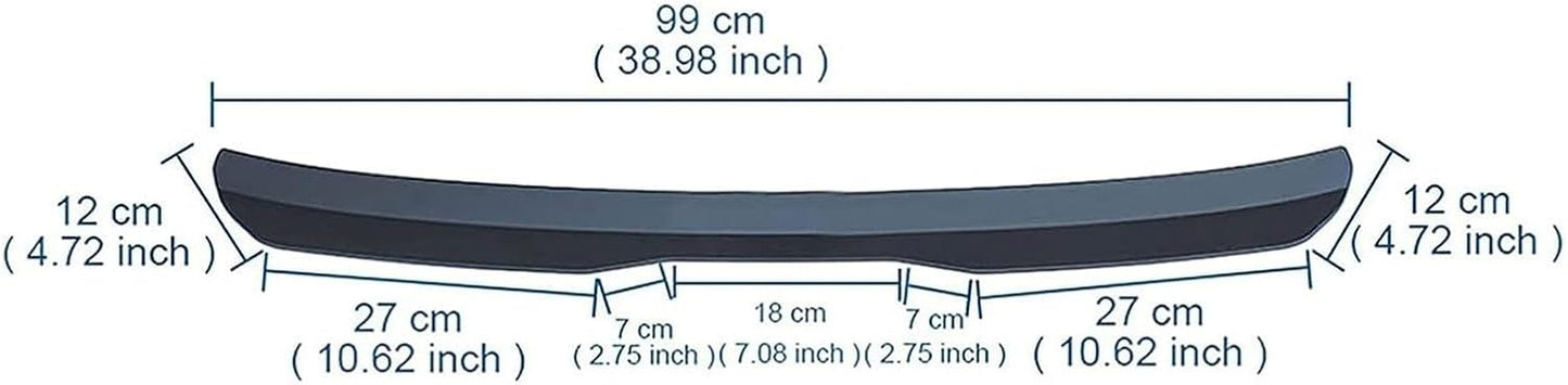 Car Rear Trunk Spoiler for Renault Twingo/Twingo RS/GT III II I 3-Door/5-Door 1993-2024, Car Rear Spoiler Wing Rear Trunk Roof Spoilers Tail Wing Lip Exterior Accessories,Carbon