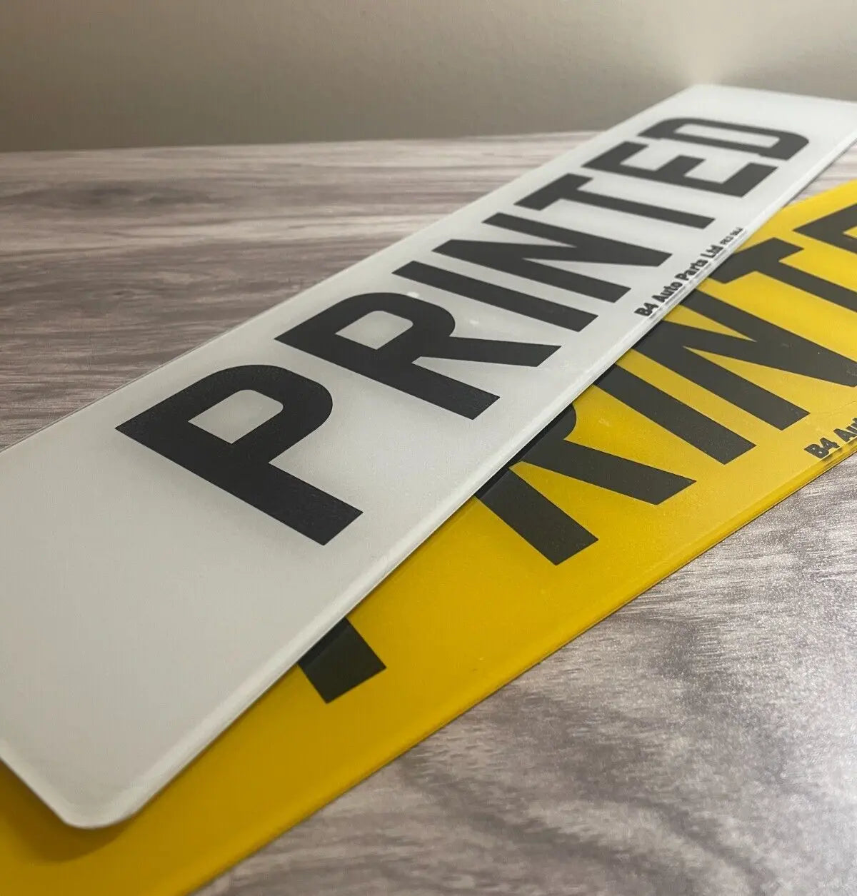 Standard Printed Number Plates, Pair, UK Road Legal